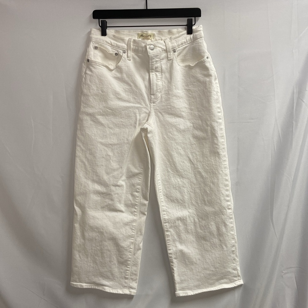 Madewell White Women's Flare Jeans - Picture 2 of 8